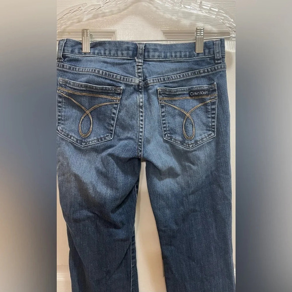 Calvin Klein Womens Flare Fit Distressed Jeans Size 27 - Picture 5 of 13